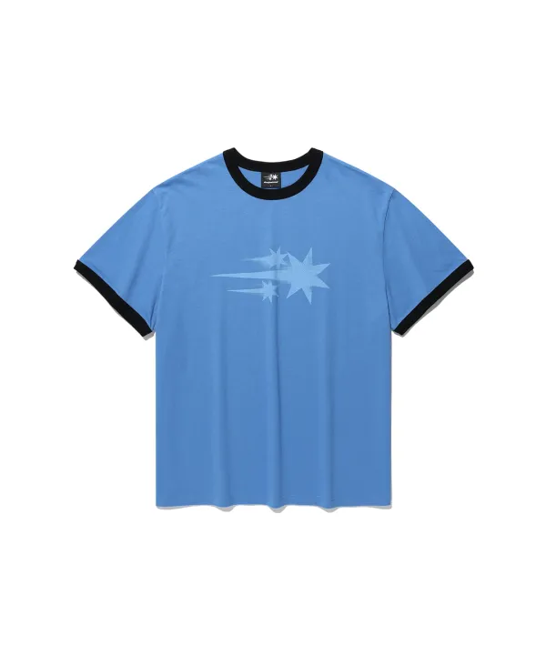 rush 3star basic ringer tee[blue]