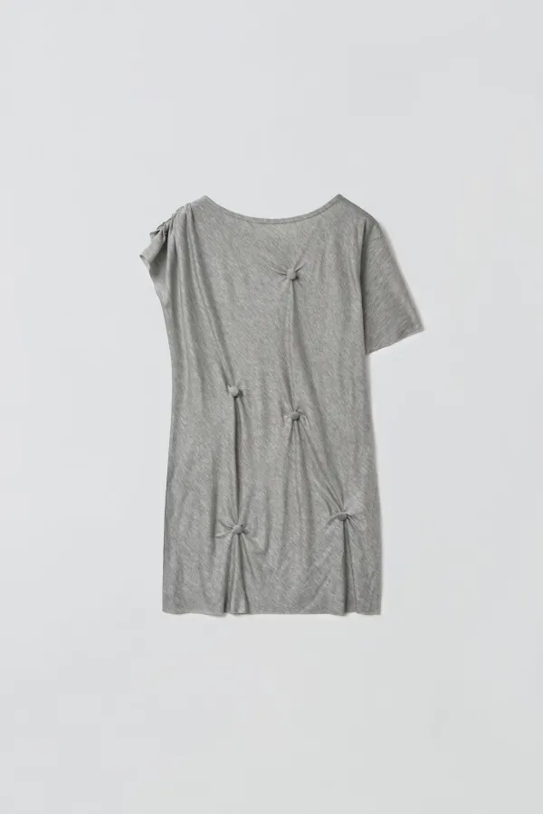 BUTTON DETAIL T-SHIRT_MELANGE