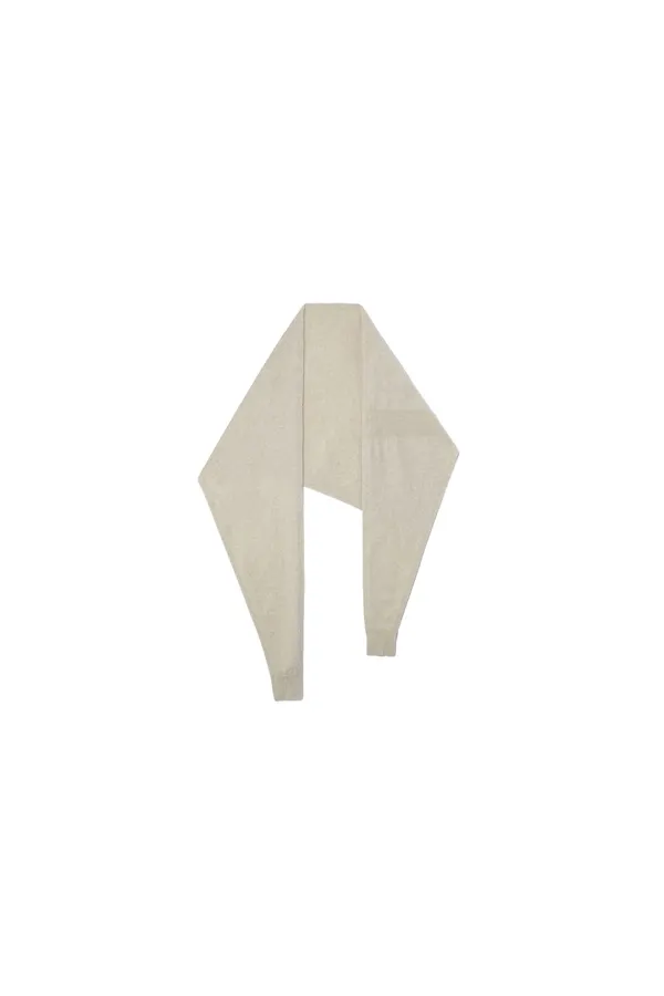 SOFT ALPACA BLEND KNIT MUFFLER [OATMEAL]