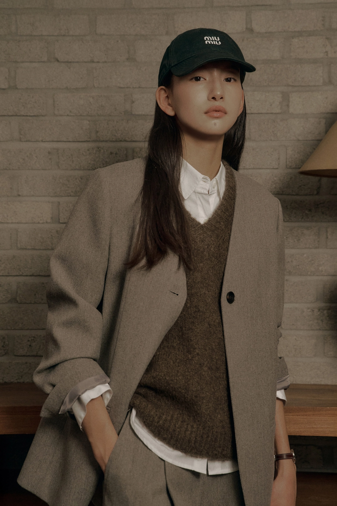 세이지먼트 KIDDO COLLARLESS WOOL JACKET_GRAY 상품 이미지 2