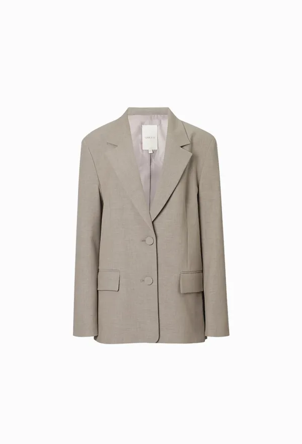 Vera Overfit Jacket (Dark Beige)