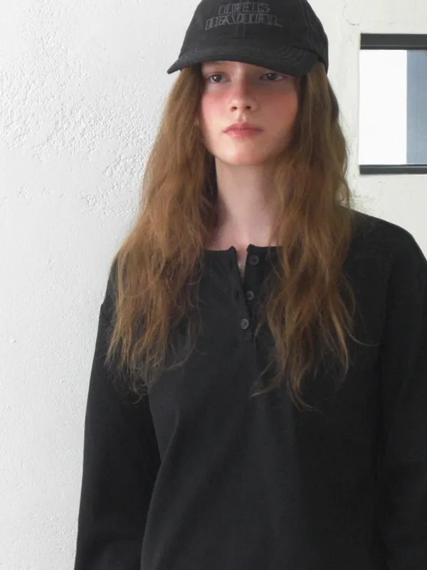 Soil henley t-shirt (black)