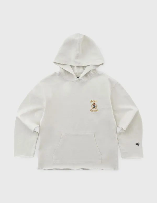 CHILDREN S&C CREST HOODIE / Cloud White