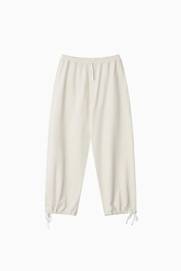 TWO-WAY STRAIGHT PANTS, CREAM
