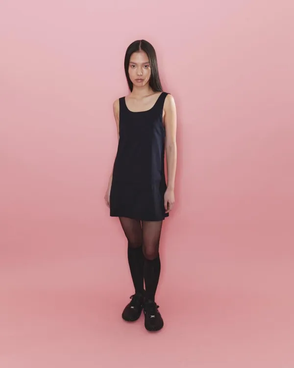 Wool Mini Dress,  Washed