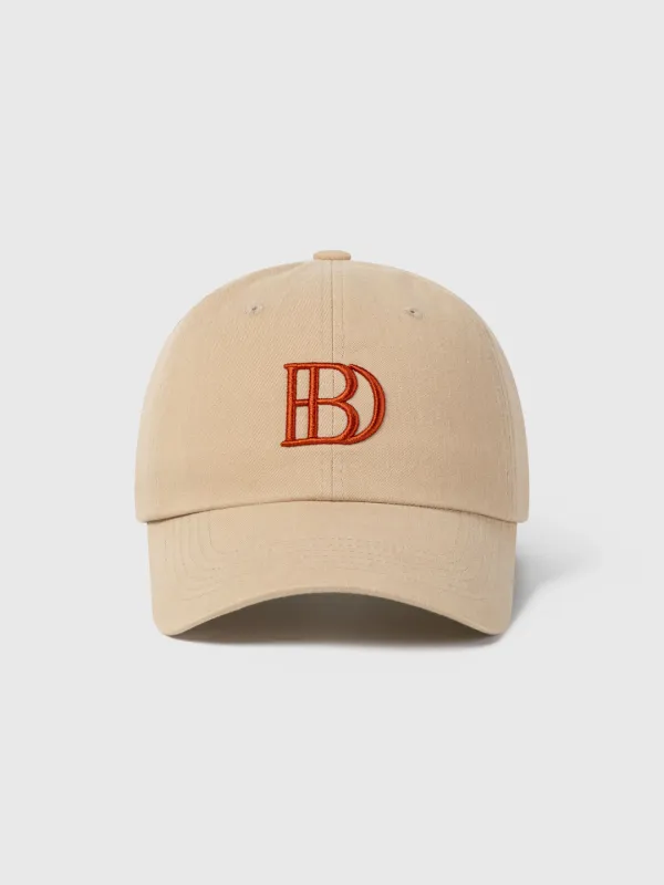 washed logo cap(beige) -50%