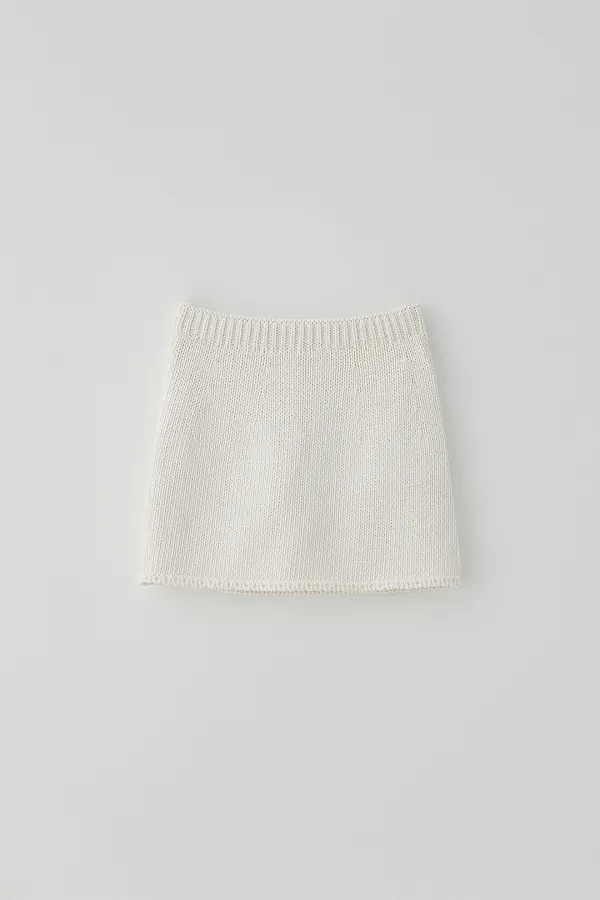 T/T Mold knit skirt (white)