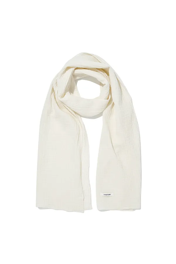 COTTON WRINKLE MUFFLER [CREAM]