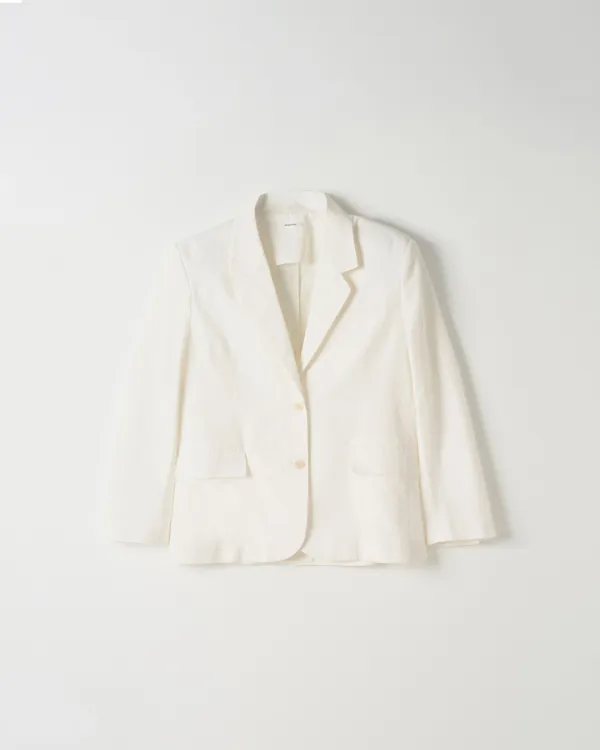 Single Two Button Jacket [WHITE]