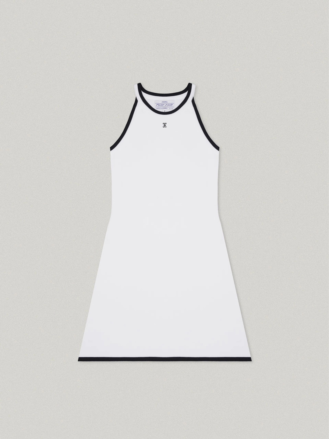 폴뉴아 HALTER NECK KNIT DRESS (IVORY) 상품 이미지 1
