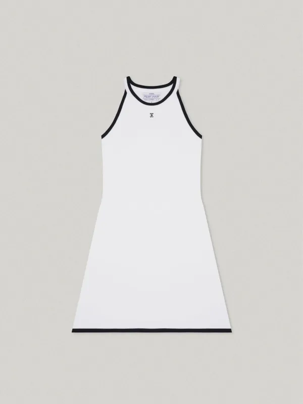 HALTER NECK KNIT DRESS (IVORY)