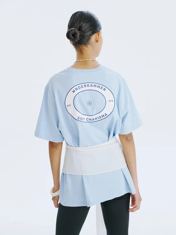 Round Graphic T_Light Blue