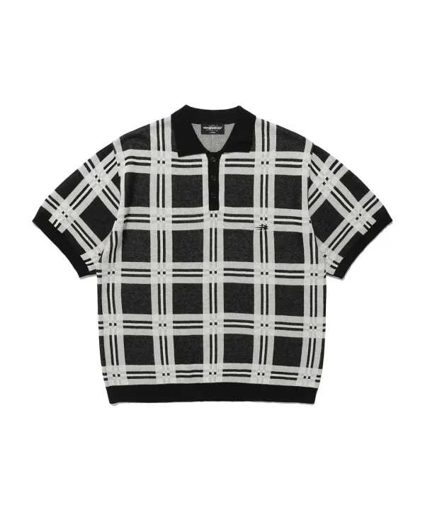 check pk half knit[black]