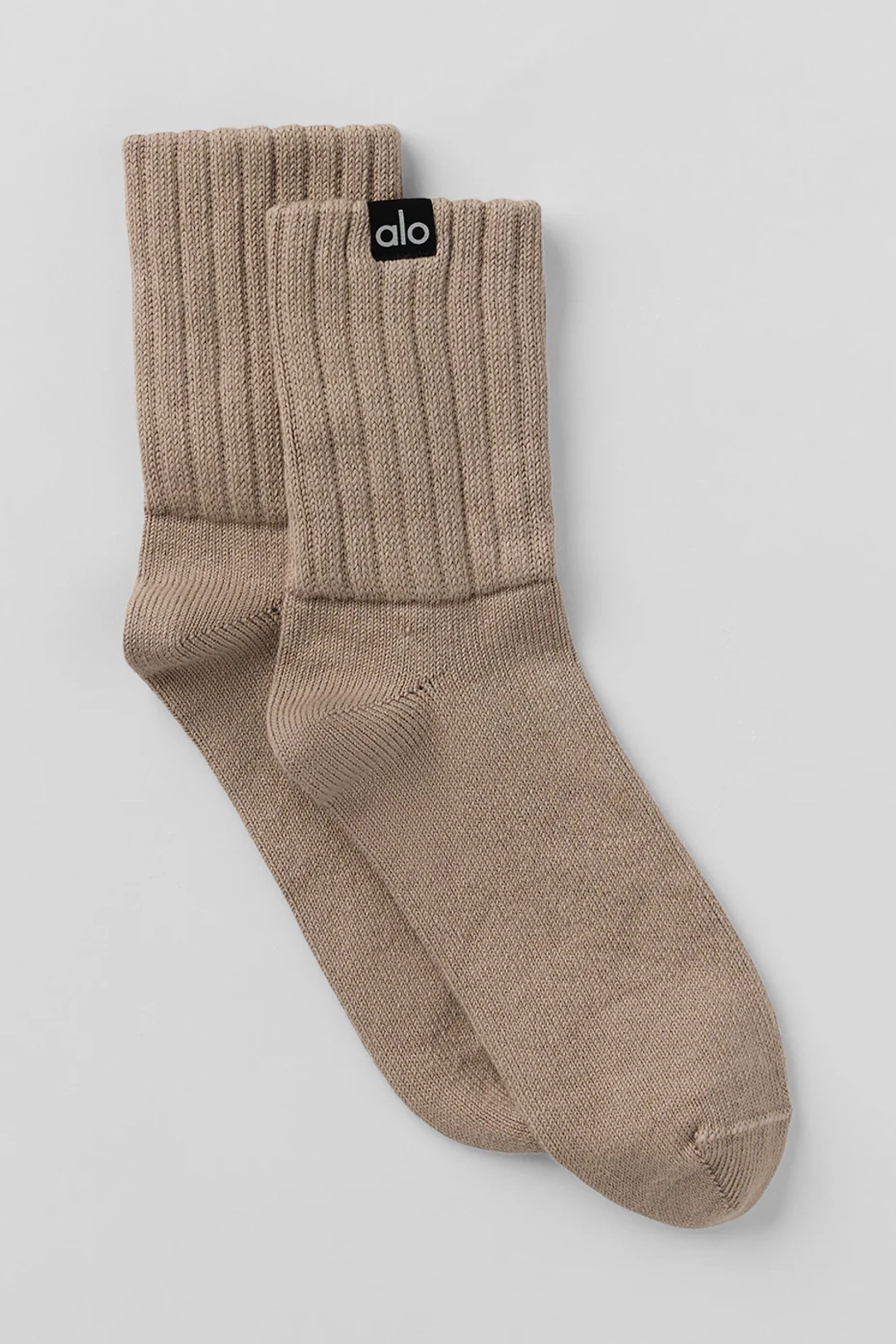 알로요가 Unisex Half-Crew Scrunch Sock - Gravel 상품 이미지 1