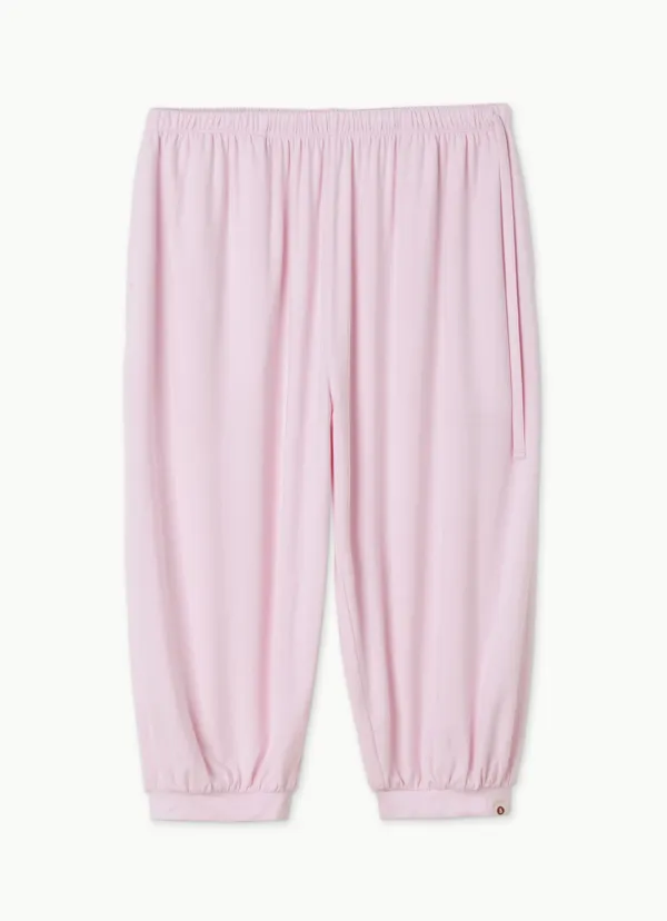Shirring half pants_Cradle Pink
