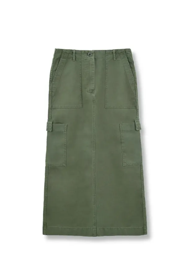W Fatigue Skirt, Olive