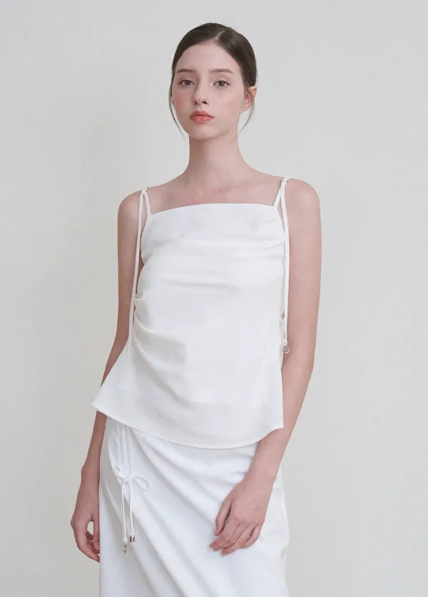 [44-120]  Cecile Drape Bustier  세실 드레이프 뷔스티에 (여름-출근룩-오피스룩-휴가룩-데이트룩-격식룩-하객룩-체형커버-드레이프-클래식-자체제작) 