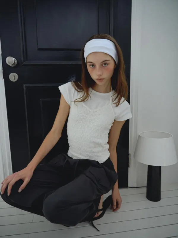 Lace halterneck ( Ivory )