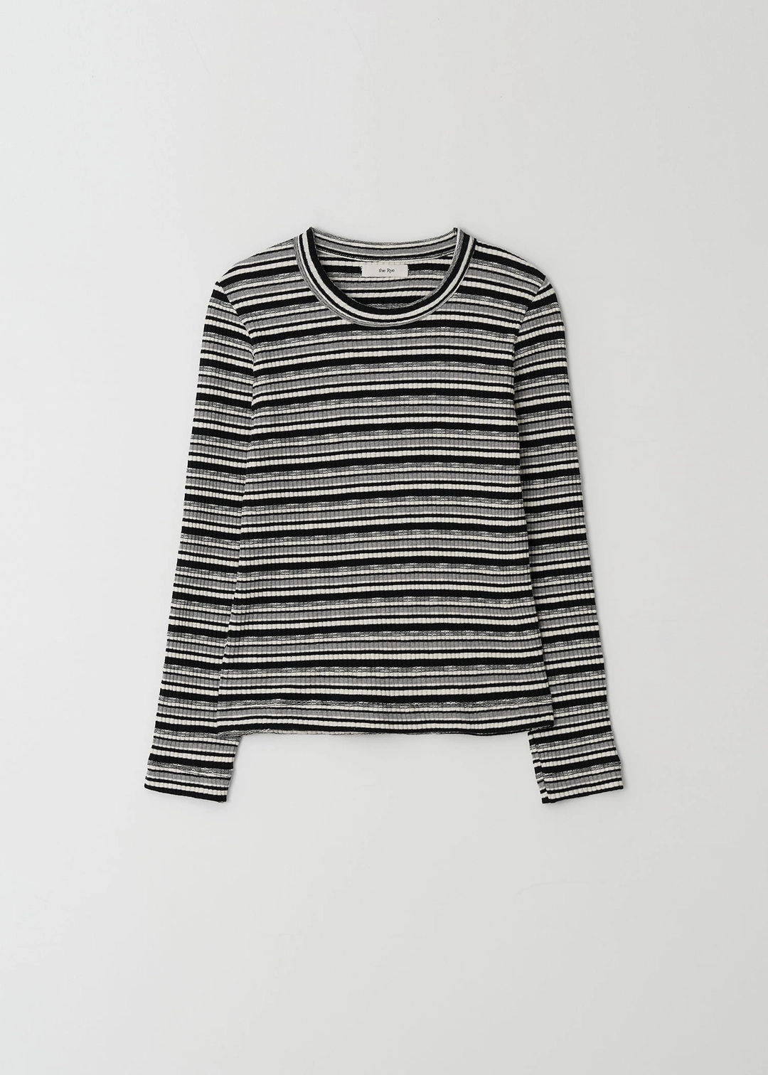 더라이 Stripe Long Sleeve Top(Black) 상품 이미지 3