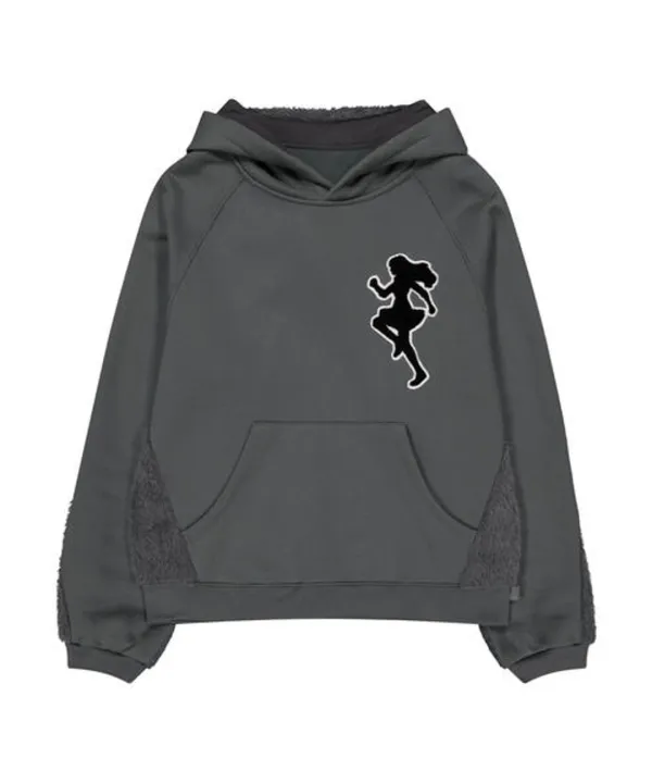 Knit Back Hoodie / Charcoal