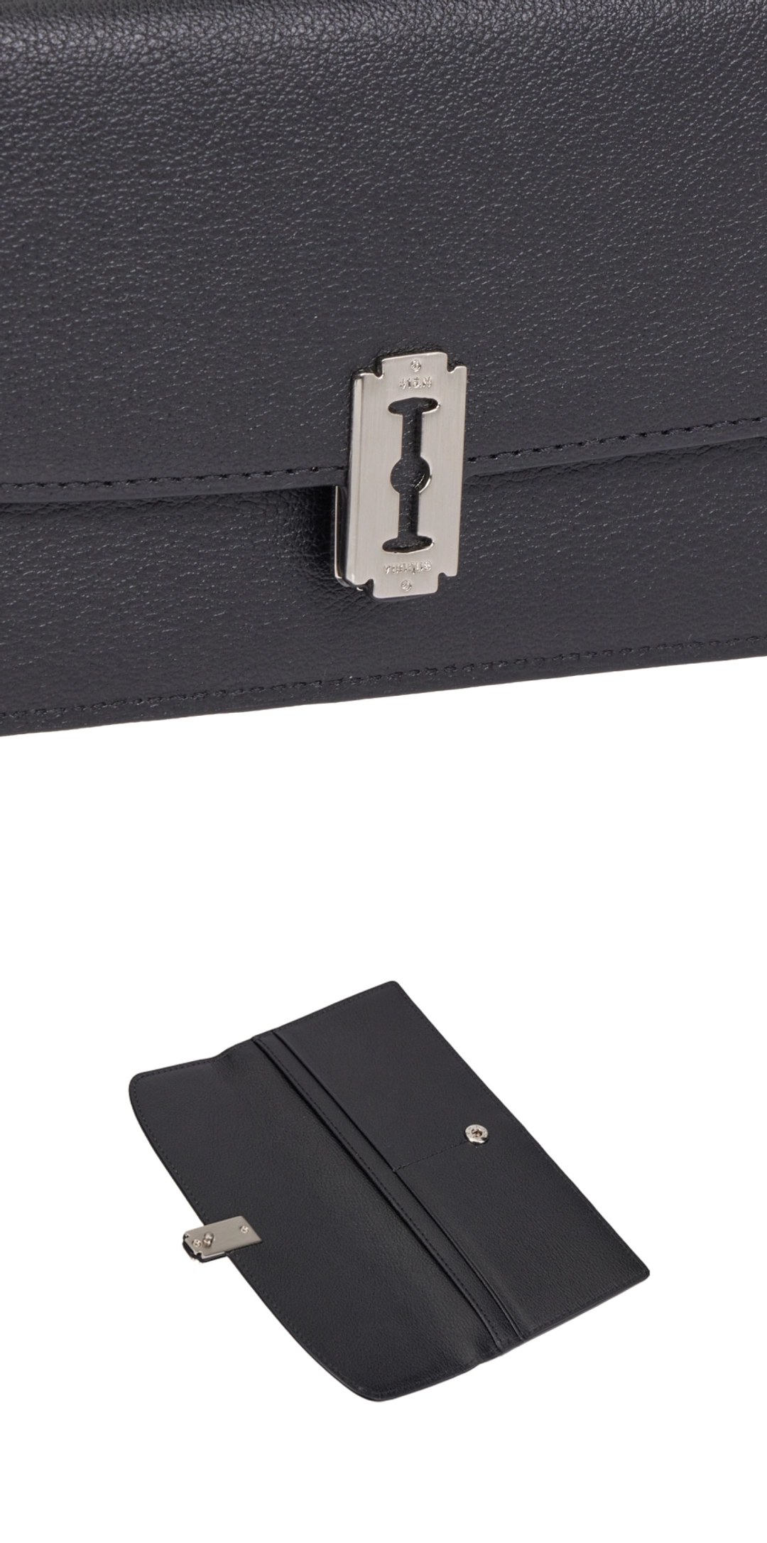 분크 Semi Lune Zipper Long Wallet (세미 룬 지퍼 장지갑) Black 상품 이미지 2