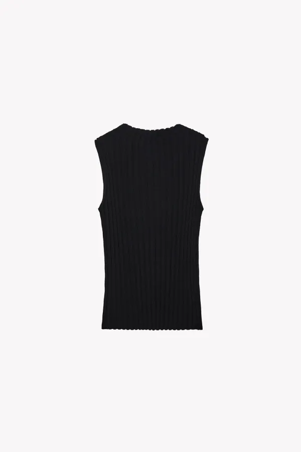 Fian Sleeveless Knit (Black)