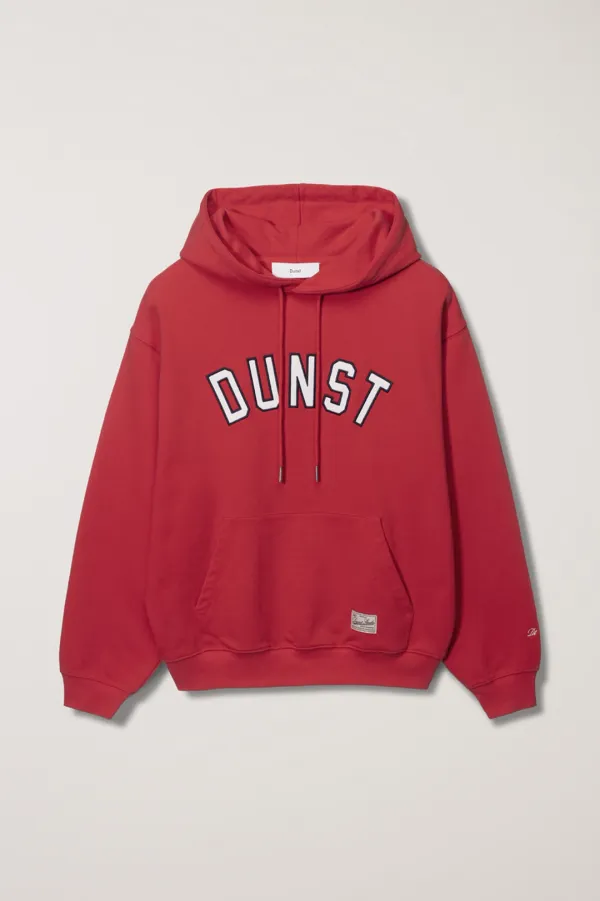 UNISEX PATCHED ARCH LOGO HOODIE RED_UDTS5C105R2