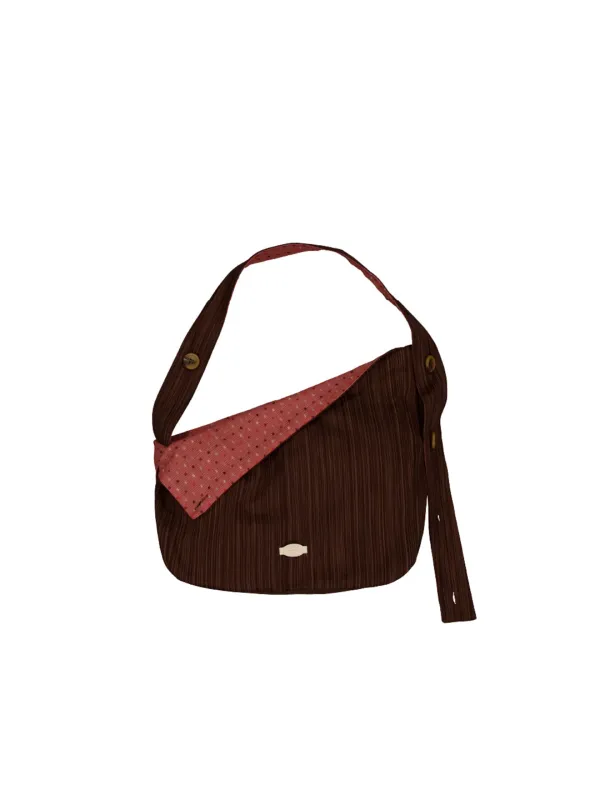 [2차 입고]Floppy Cross-Shoulder Bag (Brick Brown_Dot)