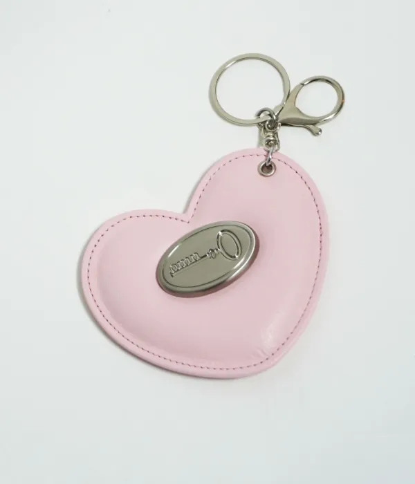 heart label keyring2 _Pink