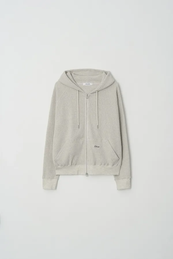 [2nd] Waffle Hoody Zip-Up