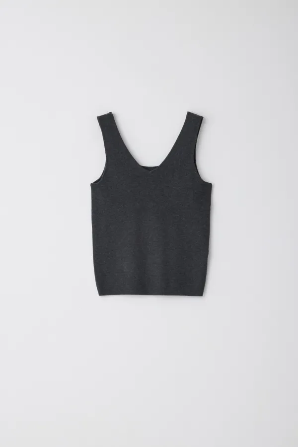 [2차] Woody Sleeveless_Charcoal