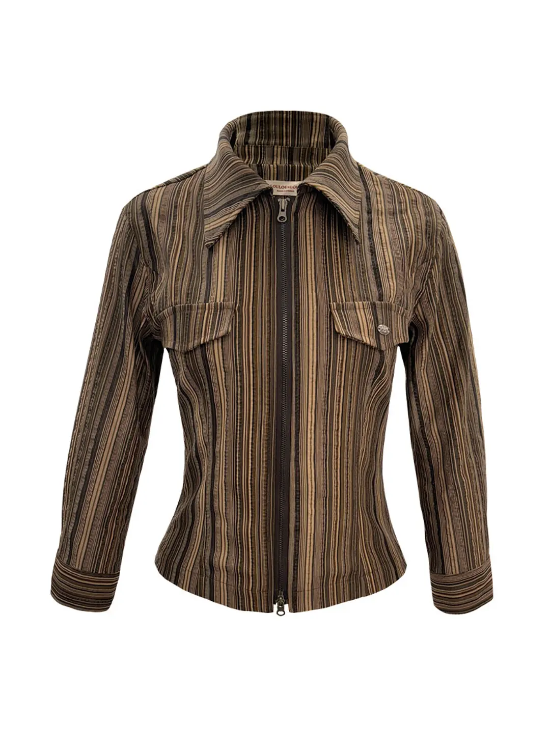 루루서울 Autumn Street Shirt (Brown Mix) 상품 이미지 1