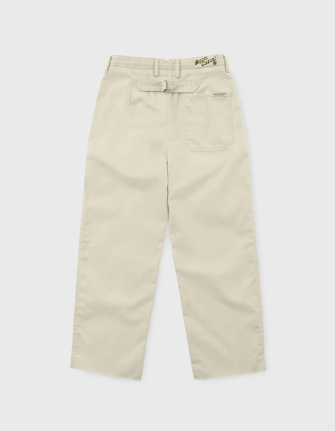헤리티지플로스 RAW CUT CHINO PANTS (W) / Ivory 상품 이미지 2