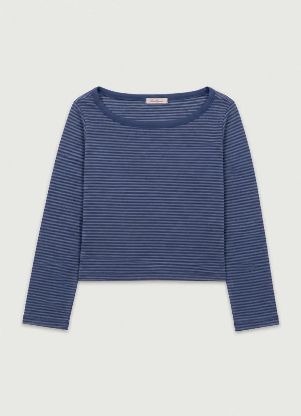 2nd/ Stripe Boat Tee [blue]