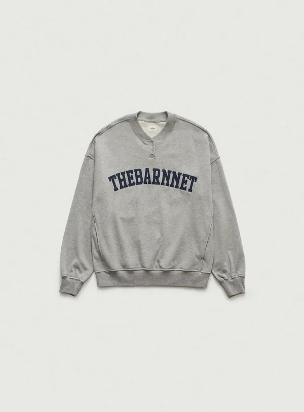 Rovey Henryneck Sweat Shirt_Grey
