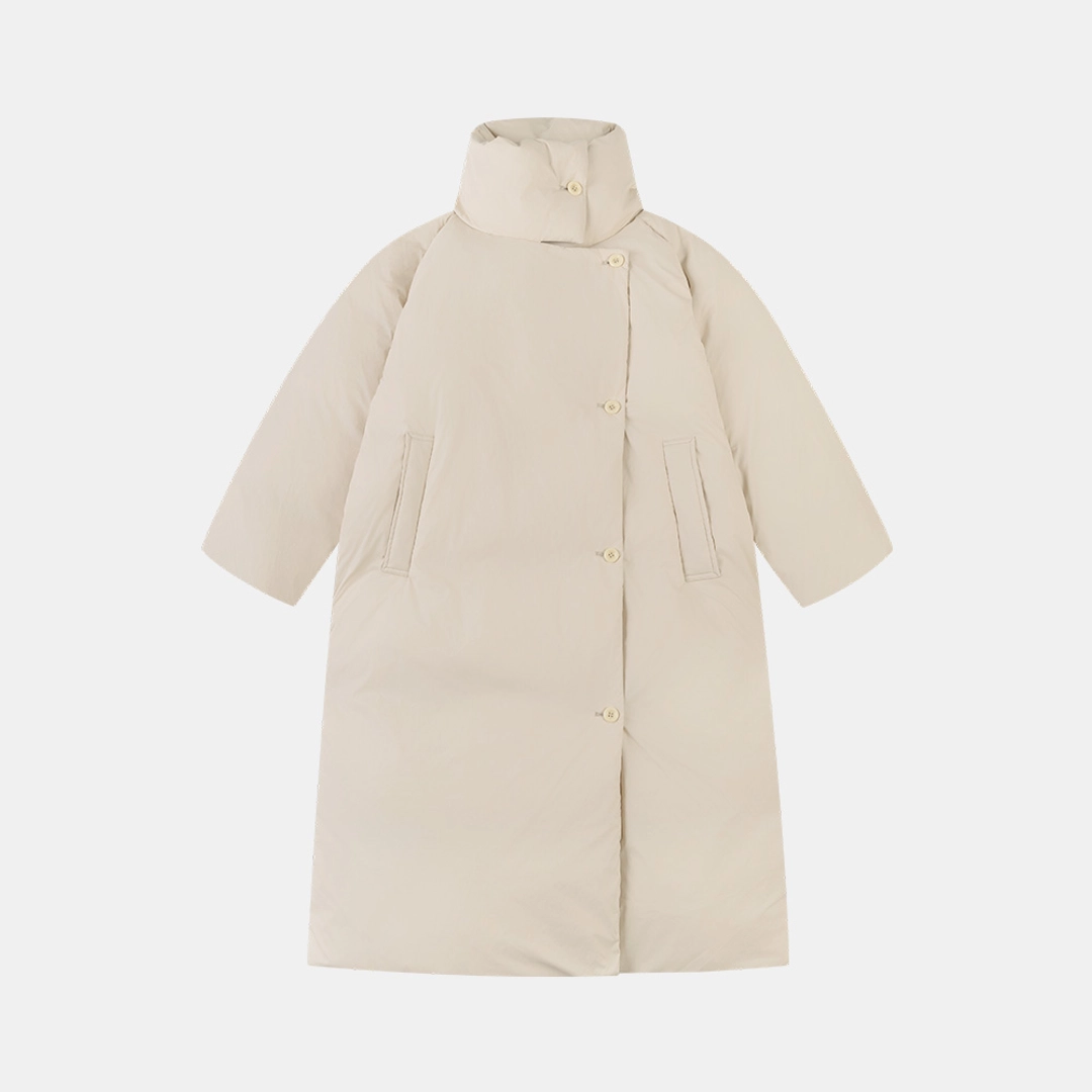 시야쥬 SIOT4160 덕다운 패딩 롱 코트_Light beige 상품 이미지 1
