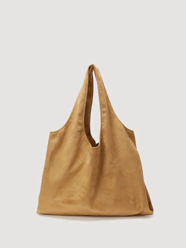 Flower Market Bag - Suede Beige