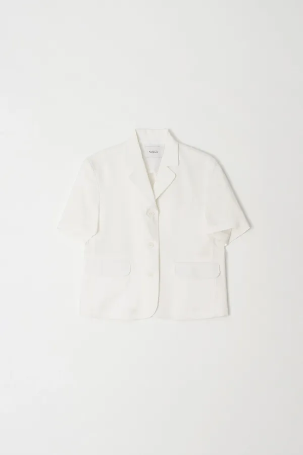 Rive linen jacket (Ivory)
