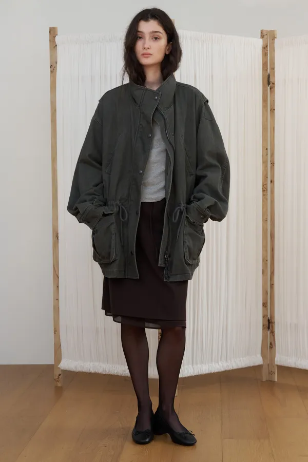 FADED FIELD JACKET_charcoal