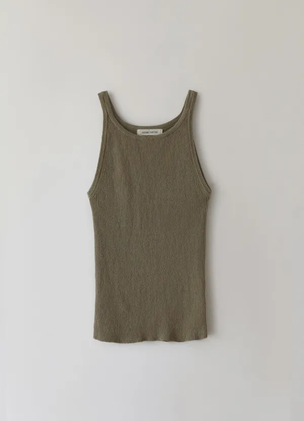 7TH / Knit sleeveless (Khaki)