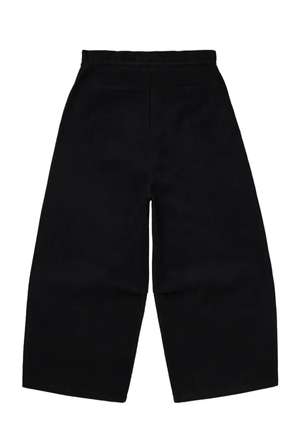 STUD CORDUROY PANTS IN BLACK