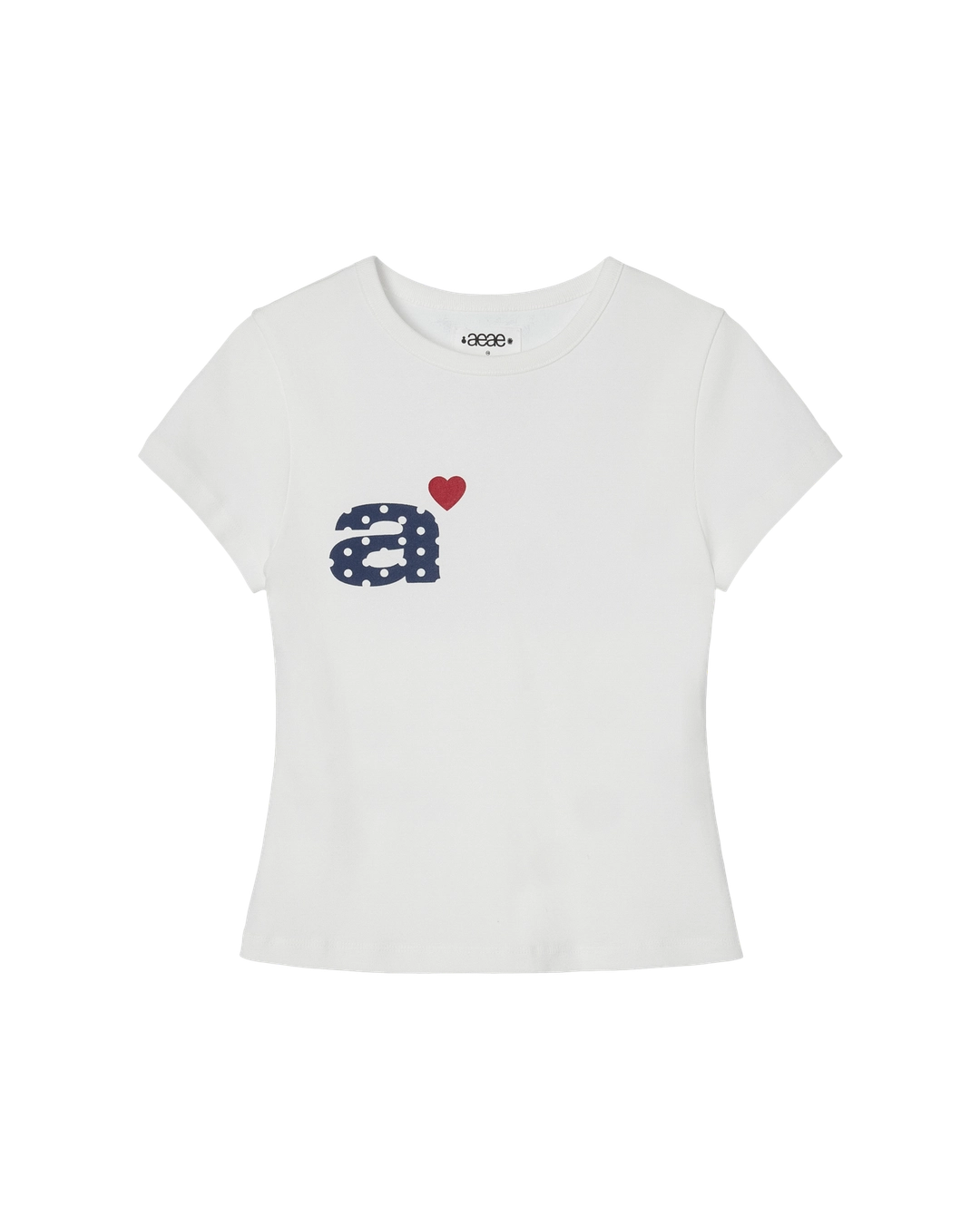 에이이에이이 [6/16 예약발송] DOT SMALL LETTER TEE [WHITE] 상품 이미지 2