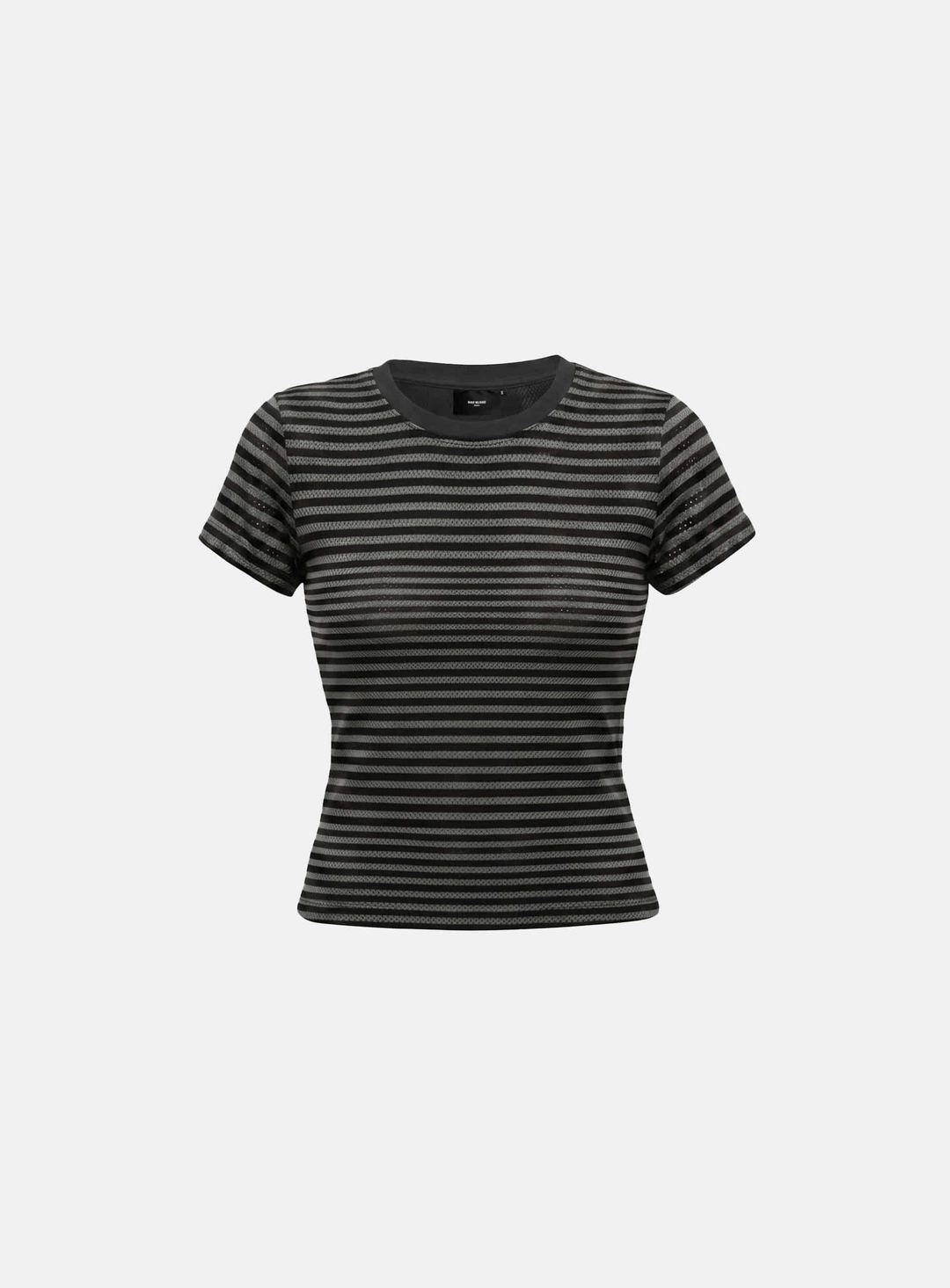 배드블러드 [AQUA] [w-tee26-185] 다크 클래식2 크루넥 1/2 티셔츠 - 블랙 스트라이프 상품 이미지 2