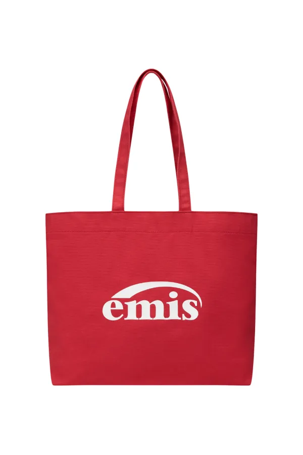LOGO OXFORD SHOULDER BAG-RED