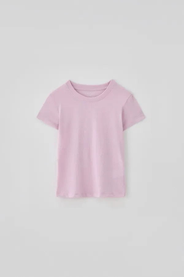 T/T Sculpted half t-shirt (soft pink)