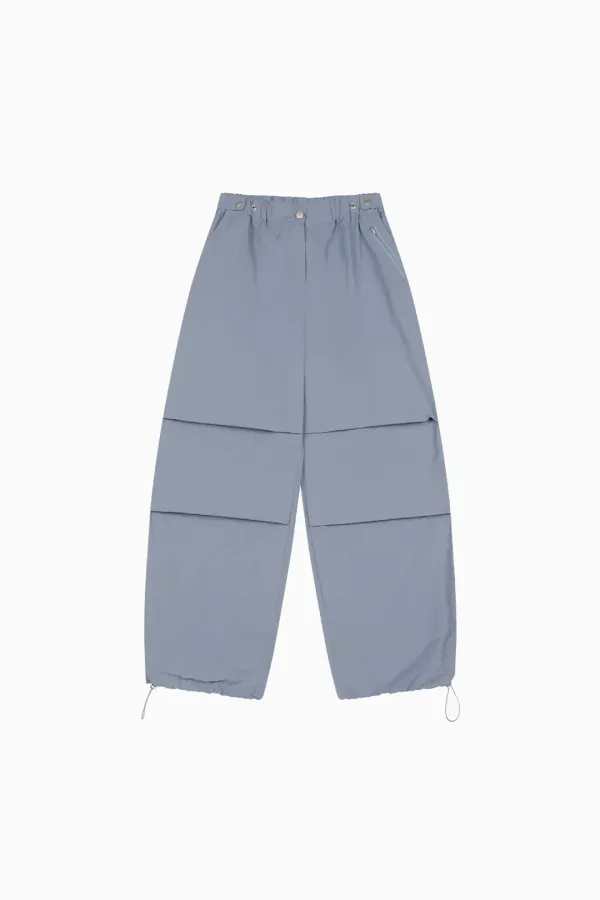 EFFECT NYLON PANTS, BLUE