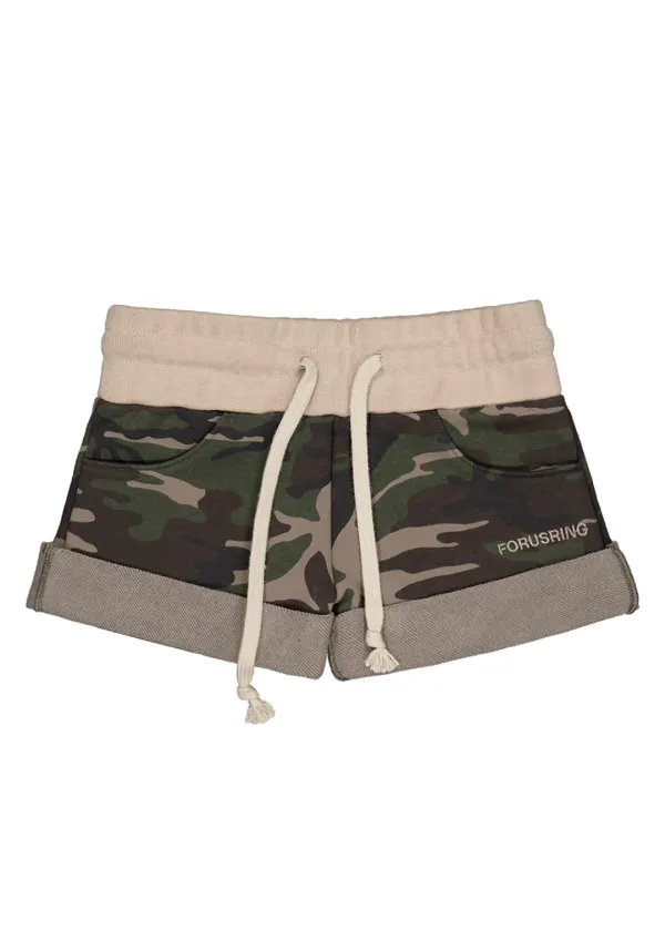 CUPID MINI SWEAT SHORTS [CAMO]