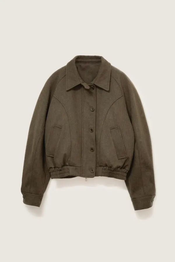 Wool blouson (브라운)