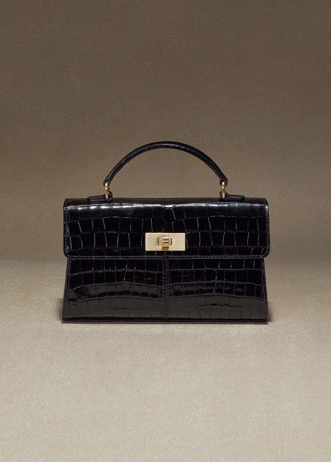 칙스라벨 CHIXLABEL H 레브 스퀘어 크로커 백 22(Small) - Black 상품 이미지 2