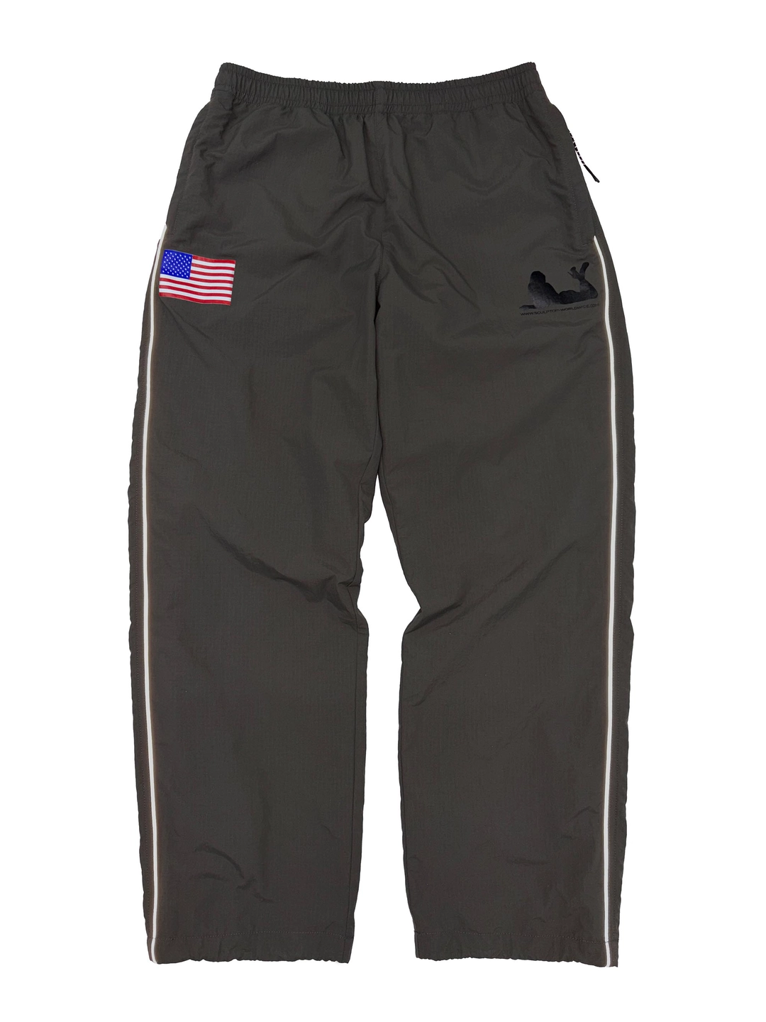 스컬프터 Reflective Piping Nylon Pants Charcoal 상품 이미지 1